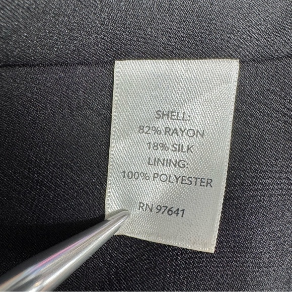 J.Jill Velvet Blazer Jacket Women’s Size S Black Silk Blend - Picture 10 of 14